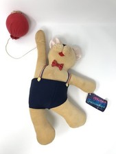 1983 Flying Fantasies by Dakin Bear Scooter with Balloon Circus Plush 49-0003