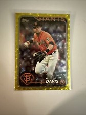 2024 Topps J.D. Davis #64 Yellow Crackle 12/50 San Francisco Giants
