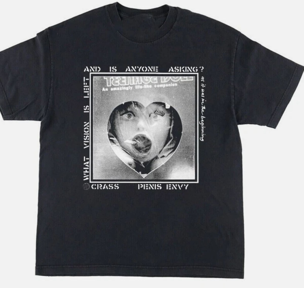 New Popular Crass Band Penis Envy Christmas Gift Black S-2345XL T