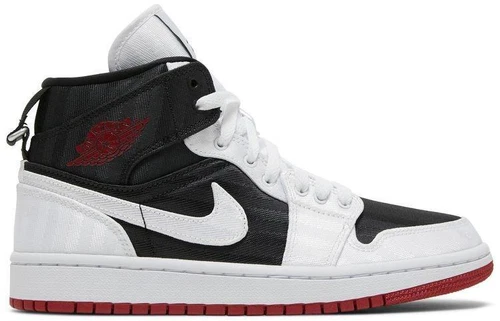 Jordan 1 SE Utility Mid White Black Gym Red W