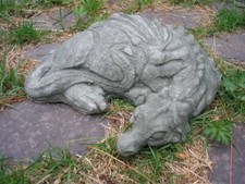 ruhender Drache Ayra - Steinfigur
