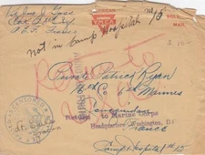 19XX, AEF to 6th Marines, RTS, Fwd Numerous Times, Censored (M1571)