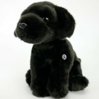 Labrador Kuscheltier Hund Sitzend Schwarz - PlüSchtier Peppy