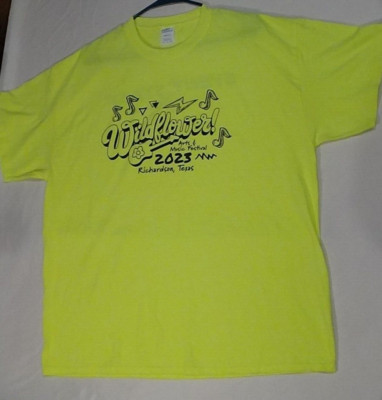 Wildflower! Arts Music Festival 2023 Shirt Extra Large Yellow Event Staff Texas