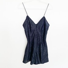 VINTAGE TEDDY BODYSUIT LINGERIE VICTORIAN ESQUE NYLON Baroque Corset ROMPER sz M