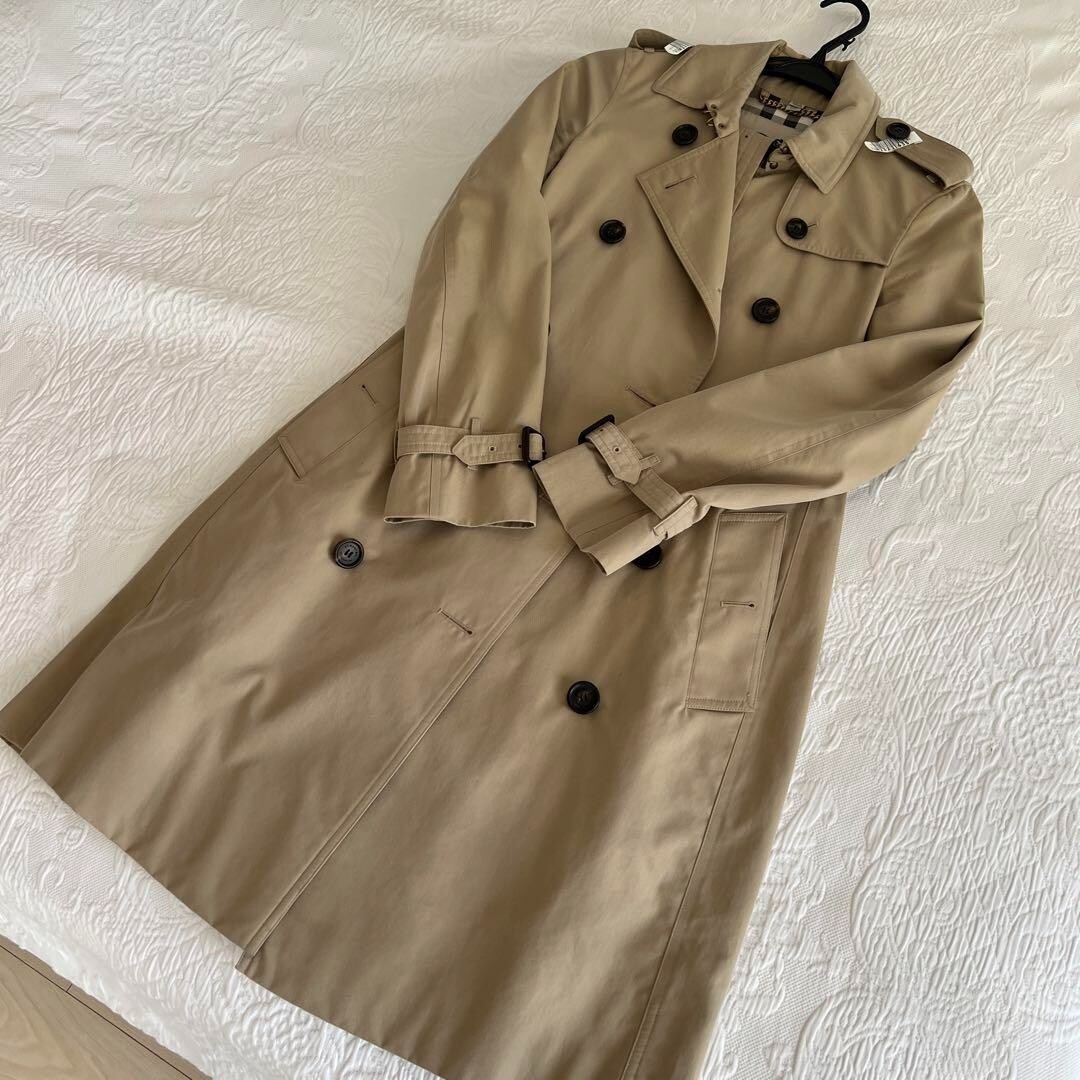 Burberry Kensington Trench Coat Beige Burberry Check Size UK 2 US 0 Excellent+