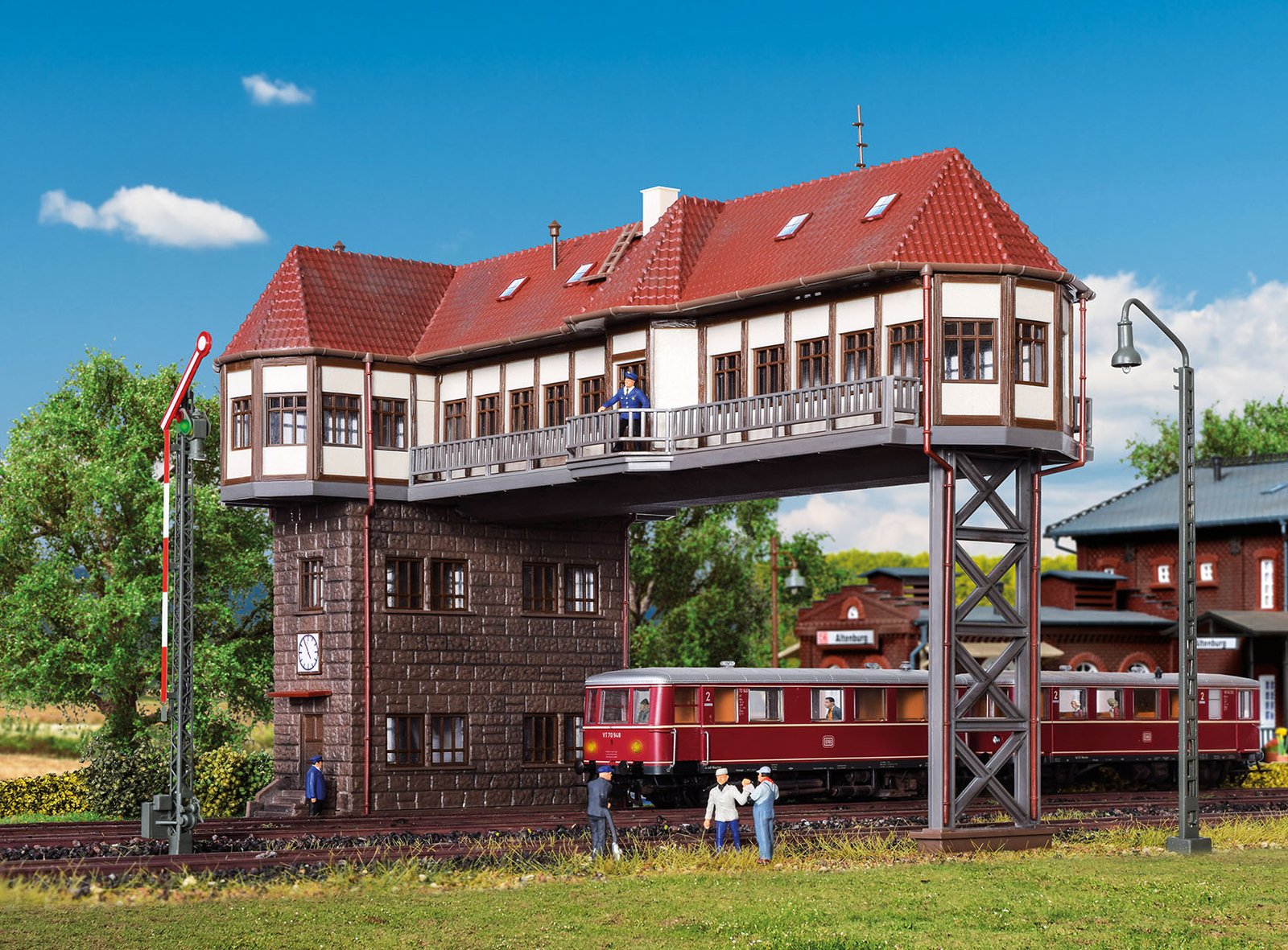 Vollmer 45735 - H0 Rider Signal Box Stuttgart - New