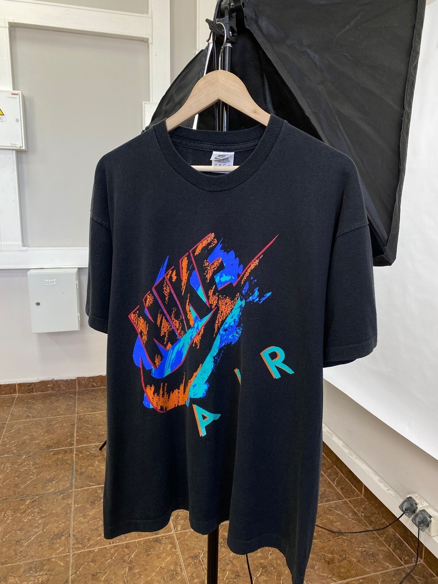🇺🇸 Vintage 90s Nike Rare T-Shirt Y2K Rare Retro Hype size L