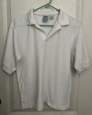 EUC School Code WHITE Boy's School Uniform Short Sleeve Polo Shirt Boys Large