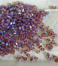 Swarovski 5301 4mm bicone beads, Light Smoked Topaz AB2X 36pcs 
