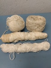 Lot of 4 white/off white yarn  LL 