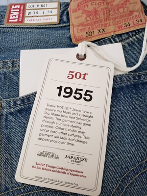 LEVI'S 1955 LVC 501 xx Vintage Clothing Japanese Red Selvedge