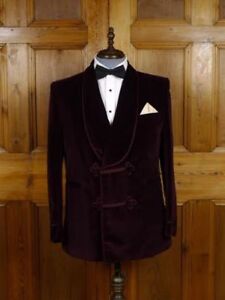 Men Burgundy Smoking Jackets Wedding Luxury Designer Dinner Party Wear Coats