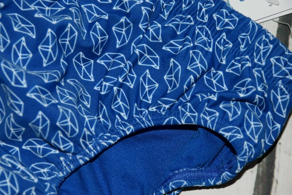 SCHIESSER Baby Jungen Badehose Badeslip Windelslip blau Schiffchen LF40 Gr.86/92 - Bild 3 von 4