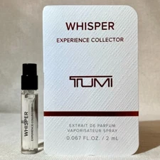 Tumi WHISPER (Experience Collector) Extrait de Parfum Sample Spray .067oz, 2ml