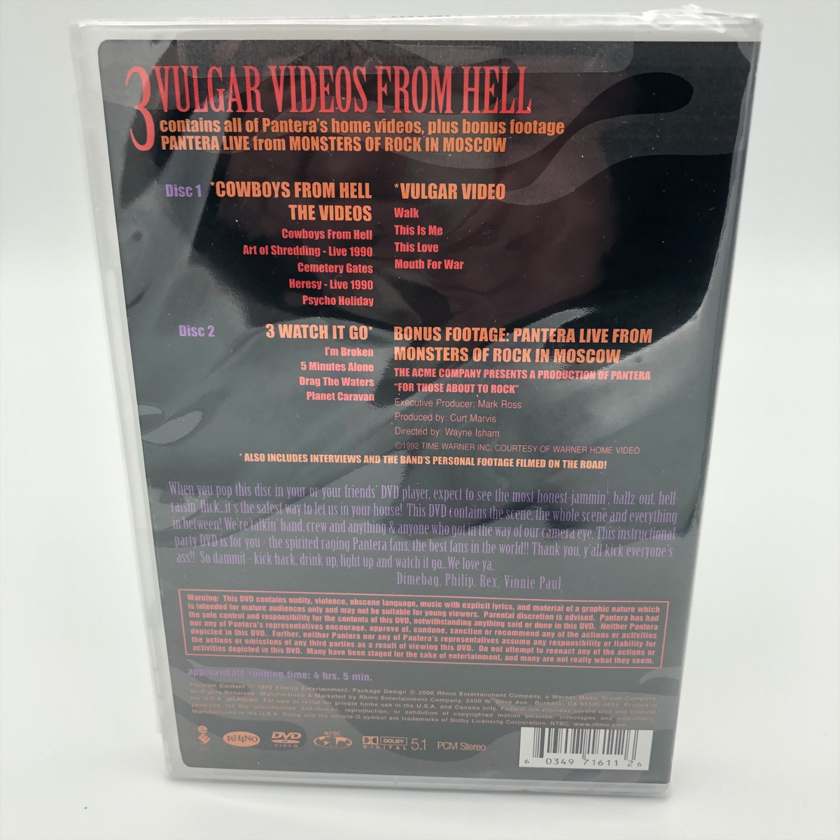 3 Vulgar Videos From Hell (DVD) 603497161126| eBay