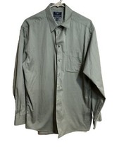 Dockers Men's Shirt Button Up Microfiber Blend 16-16.5/34/35 Large