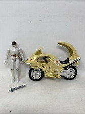 Mighty Morphin Power Rangers MMPR - White Ranger & Shark Cycle 1995 Bandai