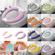 Bathroom Toilet Seat Cover Pad Cushion Closestool Warmer Cover Mat Washable HOT 