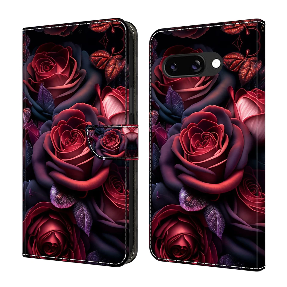 Case For Google Pixel 9 Pro XL 8 7 Pro 8a 7a 9 Magnetic Leather Flip Stand Cover - Image 4 of 4