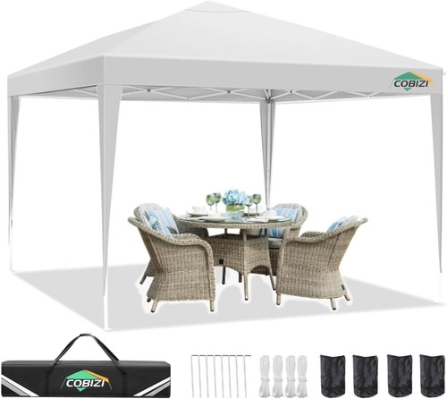 COBIZI Pabellón Plegable 3x6/3x4,5m Impermeable Protección UV Carpa Fiesta con Bolsa de Transporte - Imagen 11 de 213