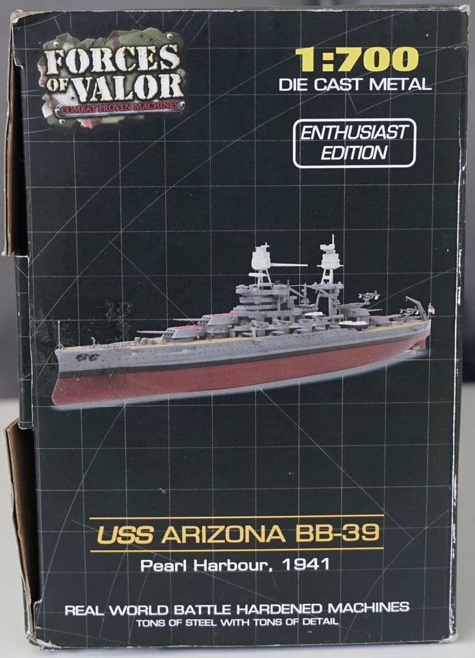 Forces of Valor 86013 1/700 U.S.S. Arizona BB-39 Pearl Harbor 1941 - Image 2 of 4
