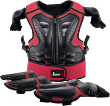 Kids Motorcycle Armor Suit Dirt Bike Gear Riding Protective Chest Spine Back Pro