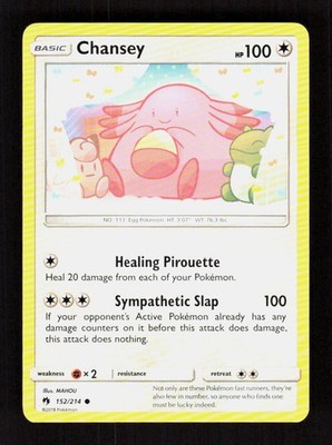 Chansey 152/214 SM - Lost Thunder Common NM