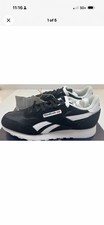 Reebok Mens Royal Nylon Black / White Classic Shoe BD1553 NWD FREE Shipping