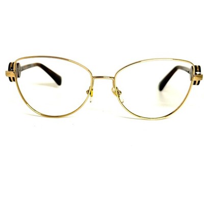 Versace MOD 1284 1489 Gold Tortoise Cat Eye Eyeglasses Frames 55 16 145 Italy