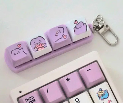 Dito Metamong Keycap Schlüsselanhänger Keychain LED Licht CU Pepero Promo Kor...