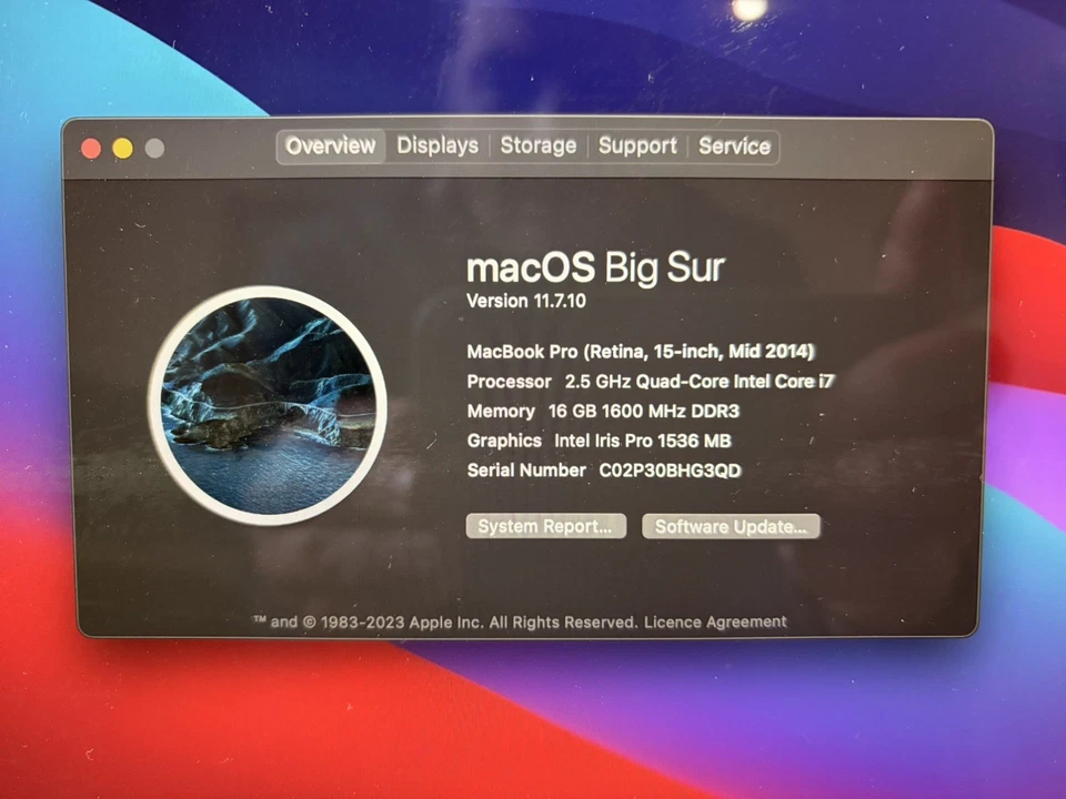 Apple MacBook Pro 15" 2014 · i7 · 16GB · 1TB, photo 1 of 5