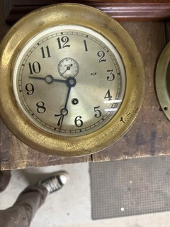 Antique WW1 Chelsea Brasssship Clock 6” Dial US Navy 1910