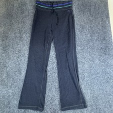 Fila Yoga Pants Womens L 30x31 Heather Charcoal Flare Leg Drawstring Waist