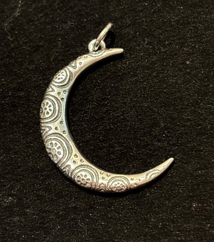 Retired James Avery La Luna Crescent Moon Pendant Sterling Silver 925 – Retired
