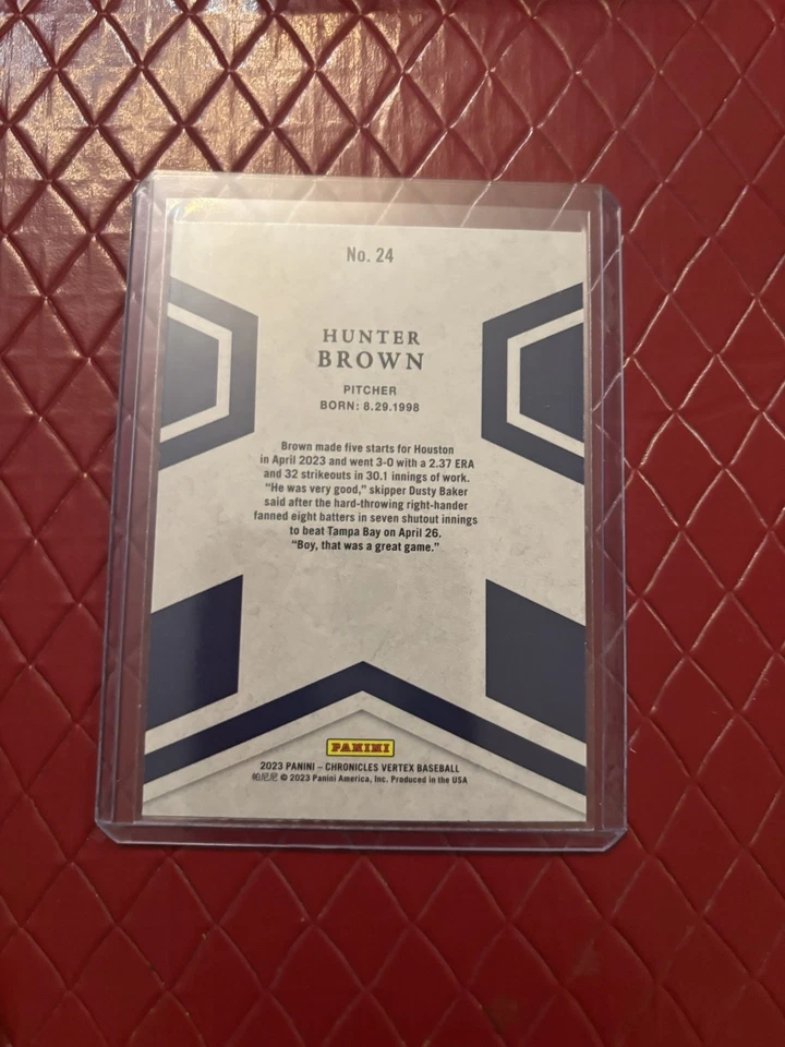 2023 Panini Chronicles - Vertex Hunter Brown #24 - Image 2 of 2