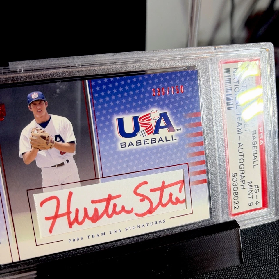 Firmas del equipo de béisbol UD EE. UU. 2003 #S-4 Huston Street radiocontrol automático #330/750  Foto 3 de 3