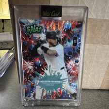 2025 Wild Card Jokers Wild Agustin Ramirez Rookie 1/1 Rainbow Foil Baseball Card