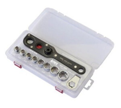 ANEX AOA-19S2 Offset Adapter Steckschlüsselsatz S2 Enge Platzarbeit