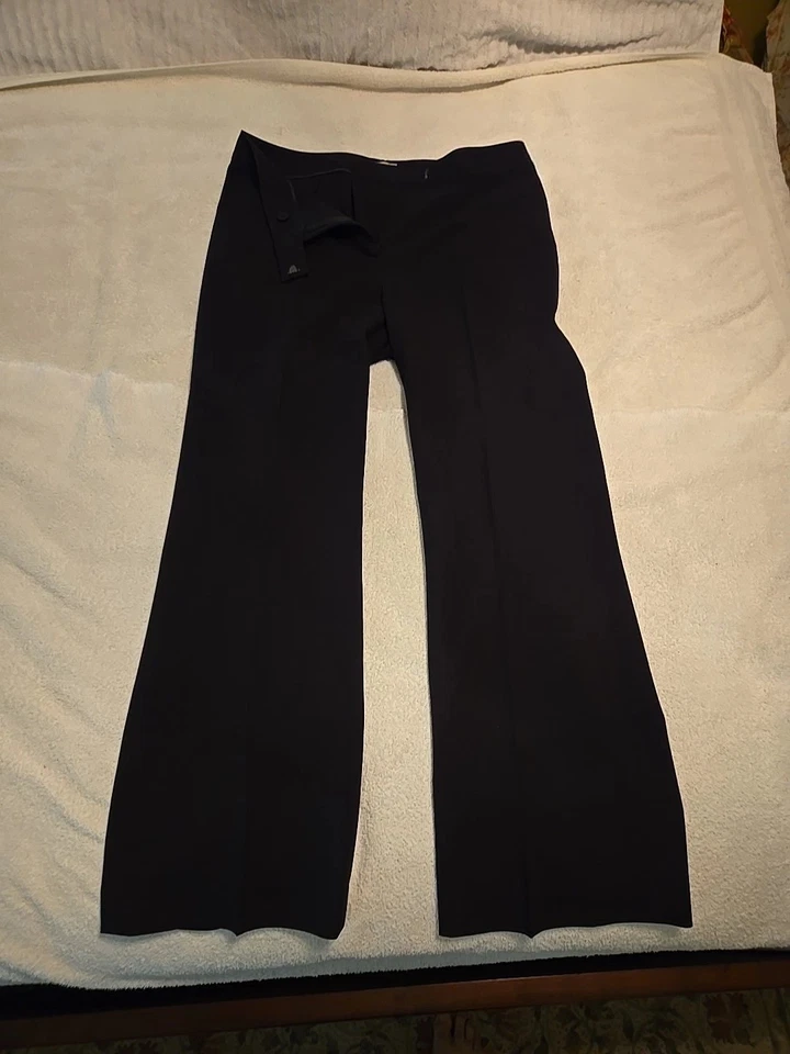 Pantalones de vestir Caslon de pierna recta. Mujer Talla 12 Petite Negro  Foto 2 de 4