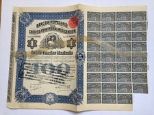 Banco Hipotecario de Credito Territorial Mexicano. 1911 ("Queen Elizabeth")
