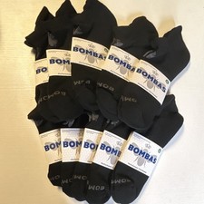 Bombas Unisex XL Black Ankle Socks 10 Pack New with Tags