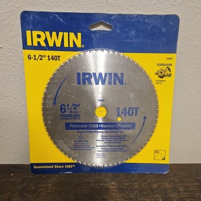 Irwin Tools Irwin 11820ZR 6-1/2-Inch 140 Tooth TFG Plastic, Plywood, and Veneer