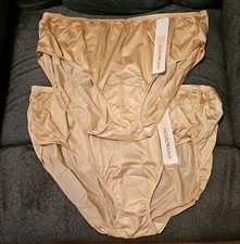 2 Pair Size 10 ShadowLine Hidden Elastic Hipster Panties NEW Color Blush Panty