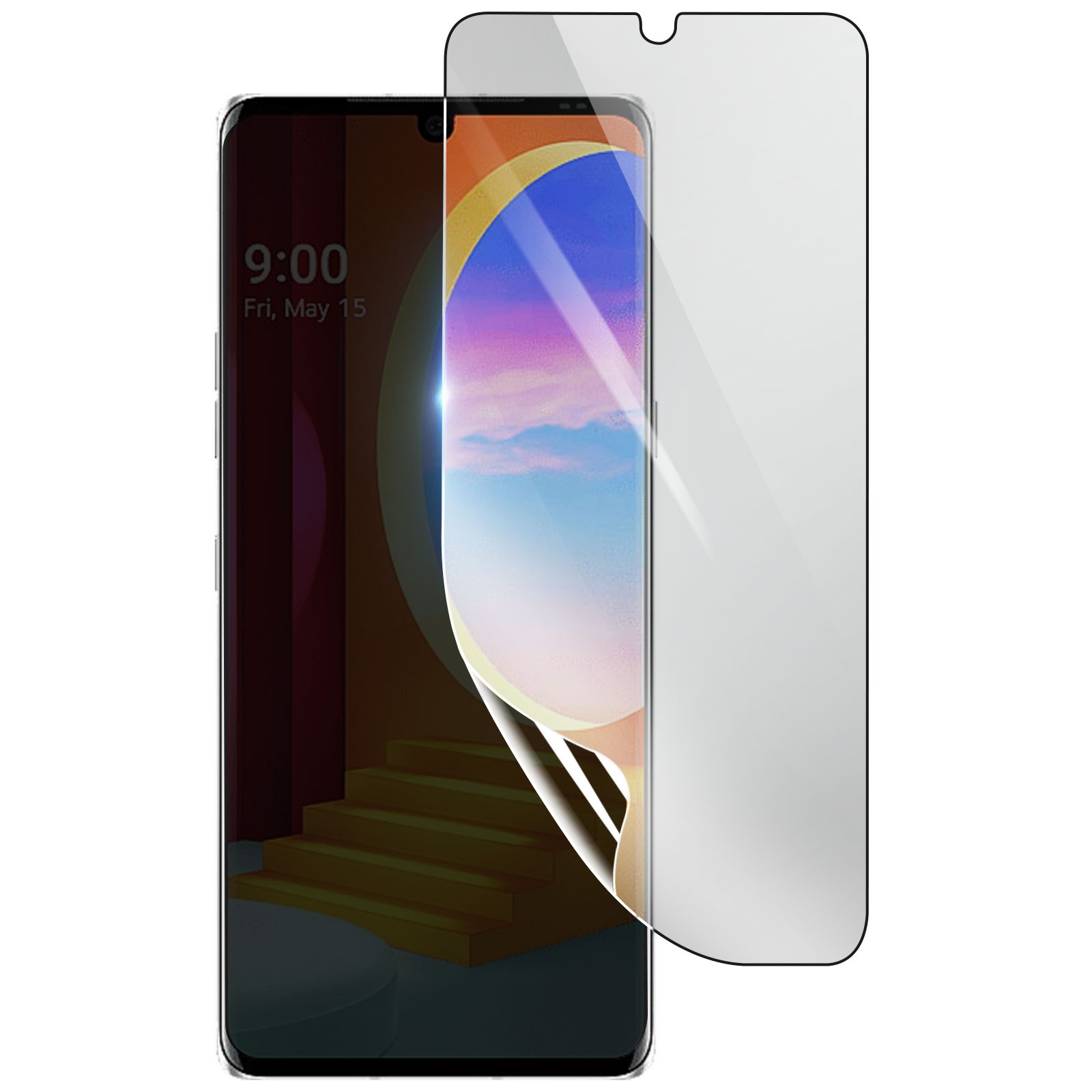 Film protecteur LG Velvet hydrogel antichoc transparent pour le sport