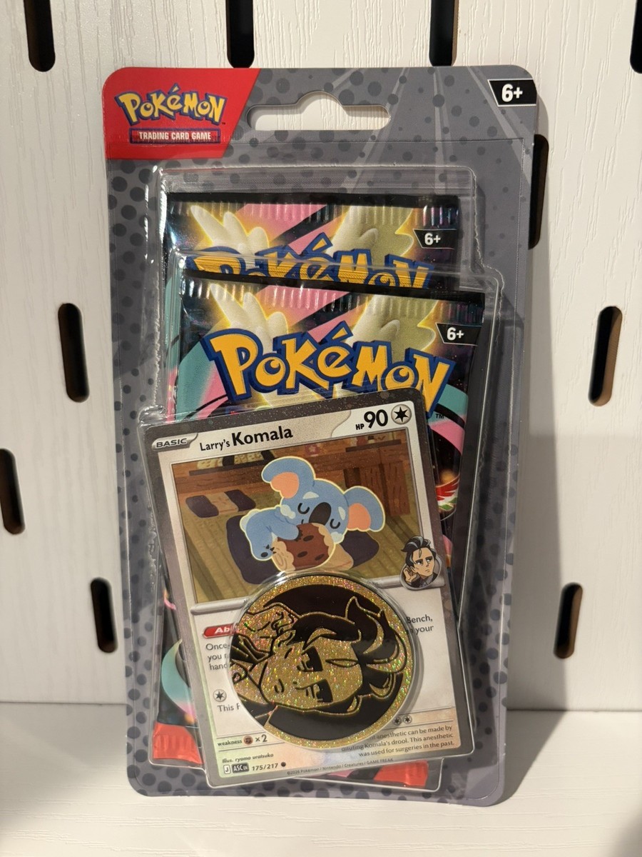 Pokemon TCG Ascended Hero's 2-Pack Blister Card Larry's Komala