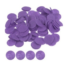 300pcs Round Felt Circles, 15mm 5/8" Craft Felt Pads Non-Woven Fabric Pad Purple