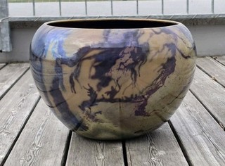 Zsolnay Pecs Large Art Nouveau Jugendstil Jardiniere Cachepot Vase