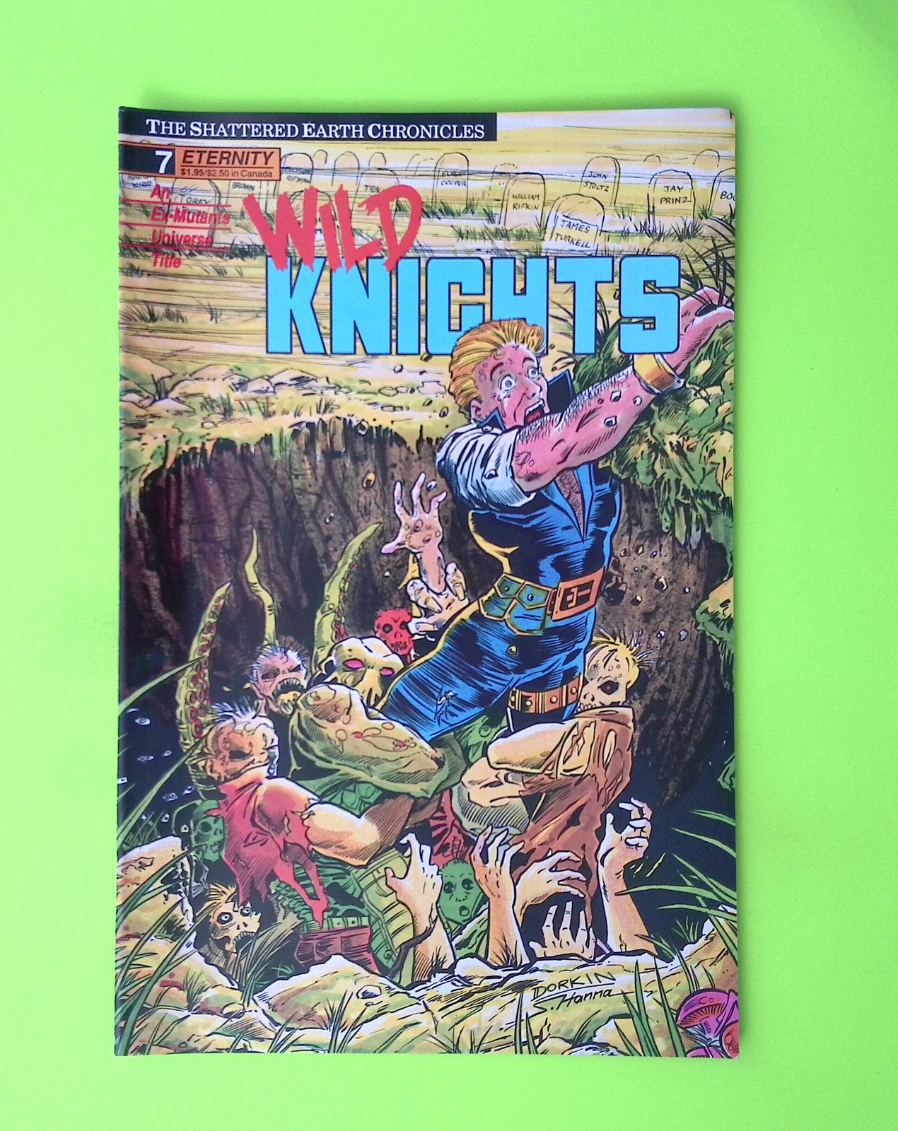Wild Knights #7 1989 Eternity Comics High Grade Comic Book W286-222