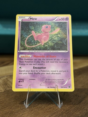 Mew 29/124 XY - Fates Collide Holo Pokemon TCG HOLO RARE - NM ✨